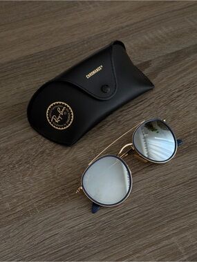 RAY-BAN SUNGLASSES ROUND DOUBLE BRIDGE RB 3647N 001/9U 51-22 Arista